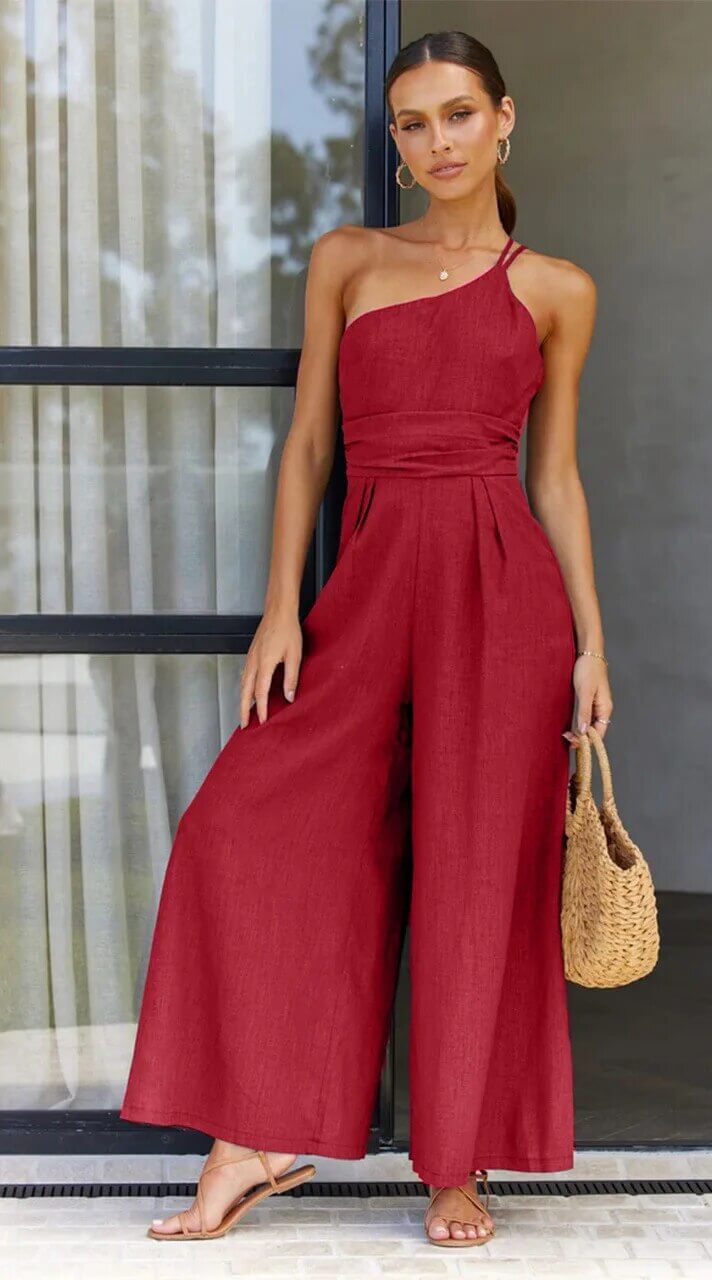 Mirla | Ryggöppning Dubbelband Jumpsuit-Eva Jonsson