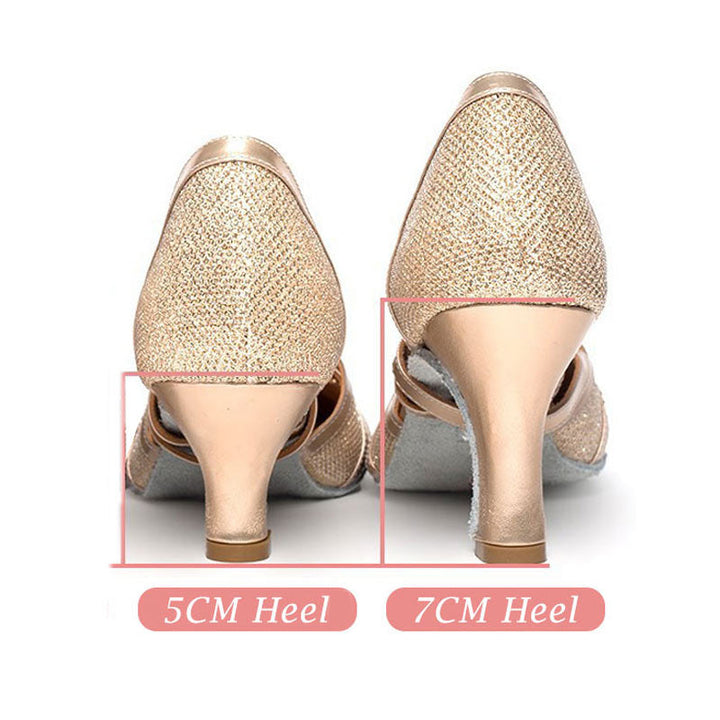 Mirla | Salsa dansskor dam Latin dansskor 7Cm-Eva Jonsson