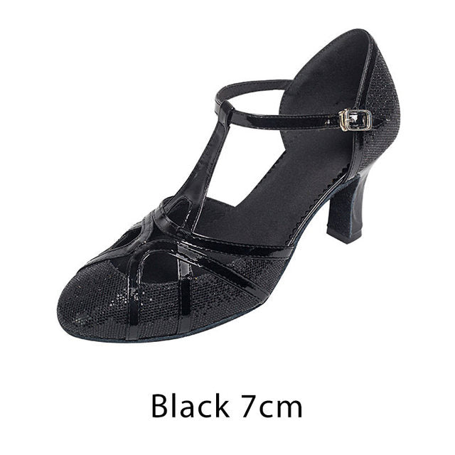 Mirla | Salsa dansskor dam Latin dansskor 7Cm-Eva Jonsson