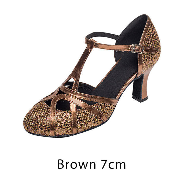 Mirla | Salsa dansskor dam Latin dansskor 7Cm-Eva Jonsson