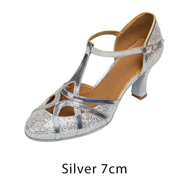 Mirla | Salsa dansskor dam Latin dansskor 7Cm-Eva Jonsson