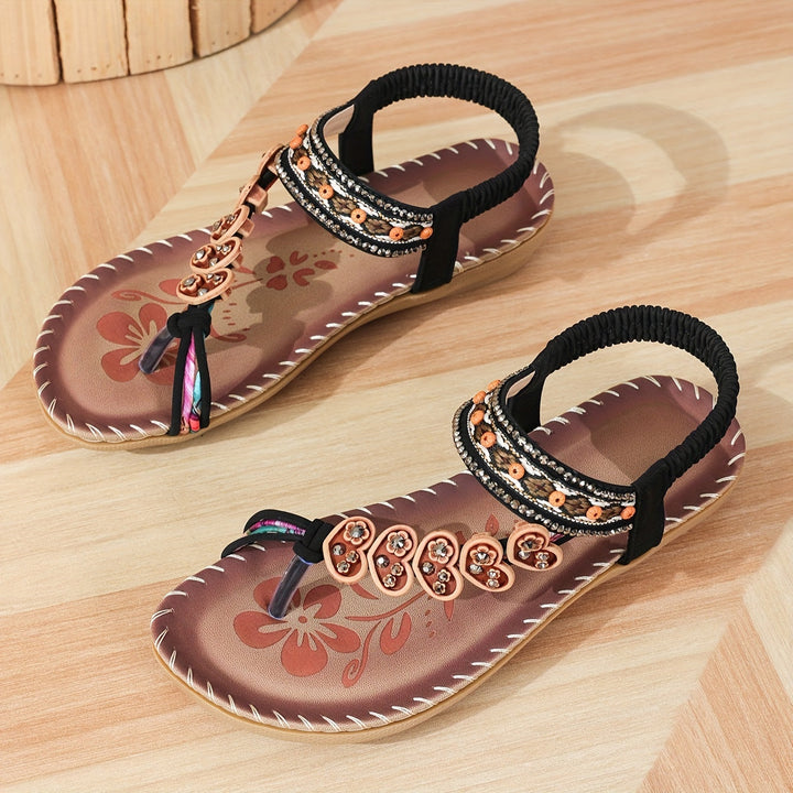 Mirla | Sandaler Platt Elastisk Vrist Ortopediska Sandaler Damensandaler-Eva Jonsson