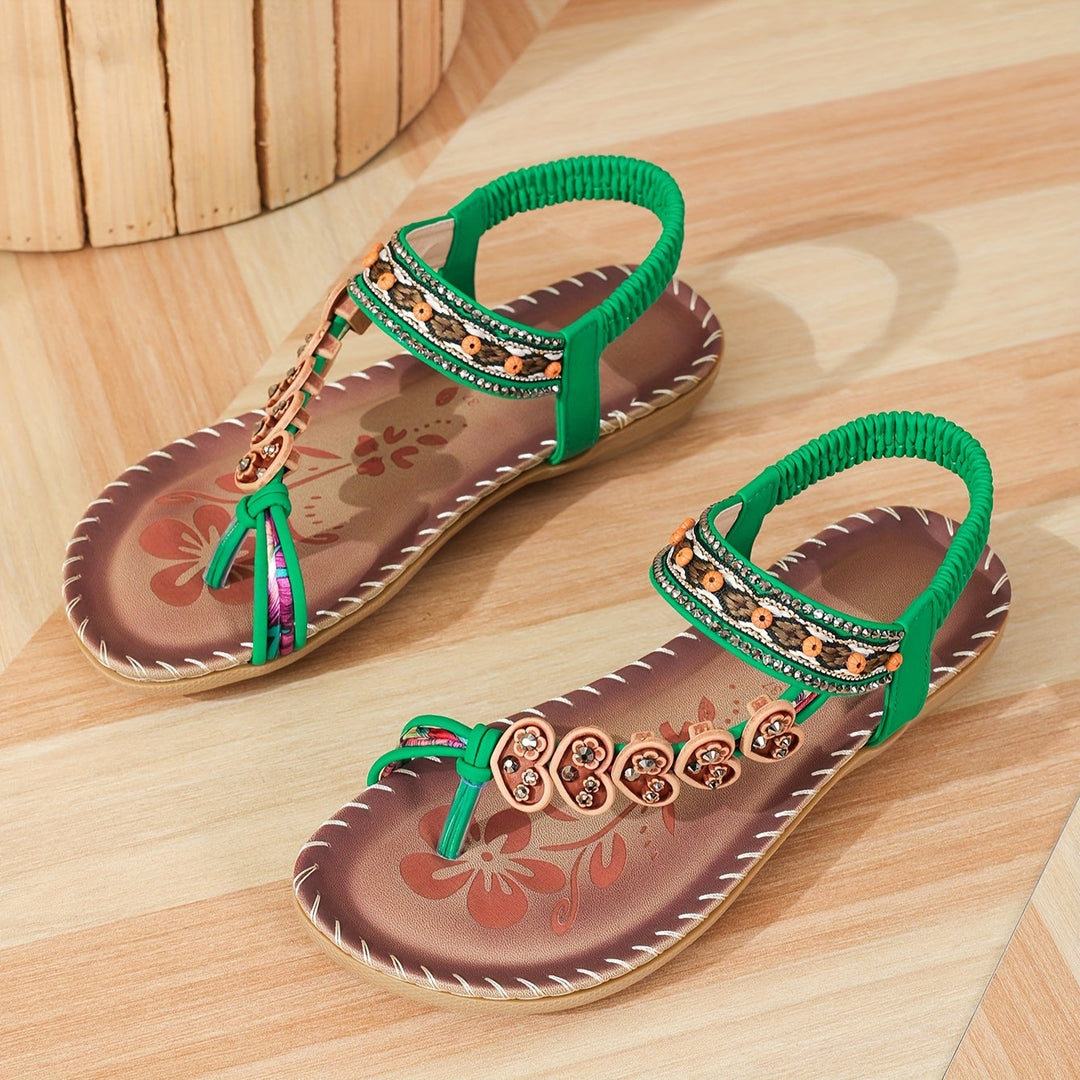 Mirla | Sandaler Platt Elastisk Vrist Ortopediska Sandaler Damensandaler-Eva Jonsson