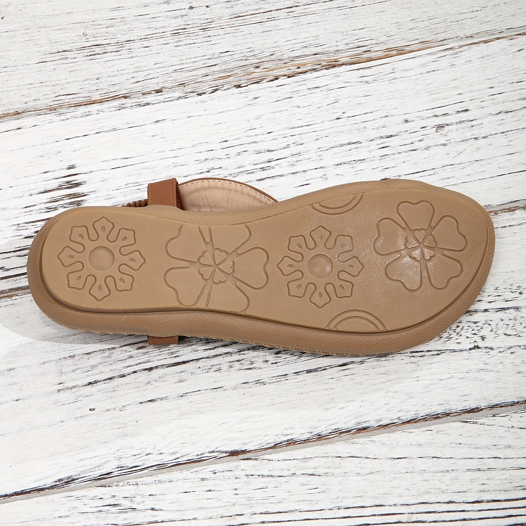 Mirla | Sandaler Platt Elastisk Vrist Ortopediska Sandaler Damensandaler-Eva Jonsson