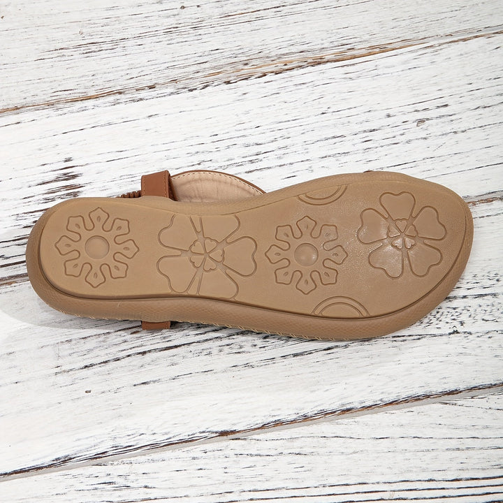 Mirla | Sandaler Platt Elastisk Vrist Ortopediska Sandaler Damensandaler-Eva Jonsson