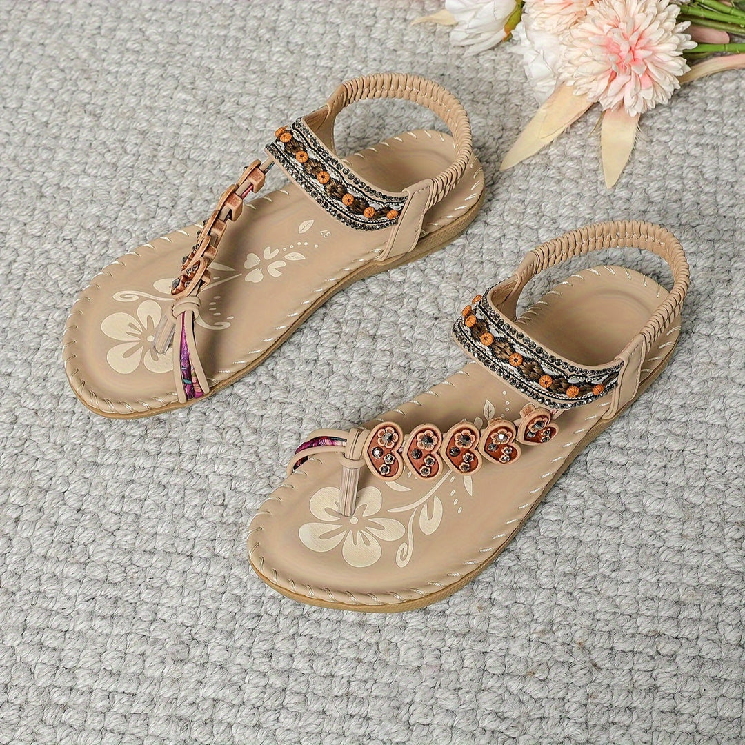 Mirla | Sandaler Platt Elastisk Vrist Ortopediska Sandaler Damensandaler-Eva Jonsson