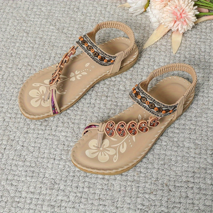 Mirla | Sandaler Platt Elastisk Vrist Ortopediska Sandaler Damensandaler-Eva Jonsson