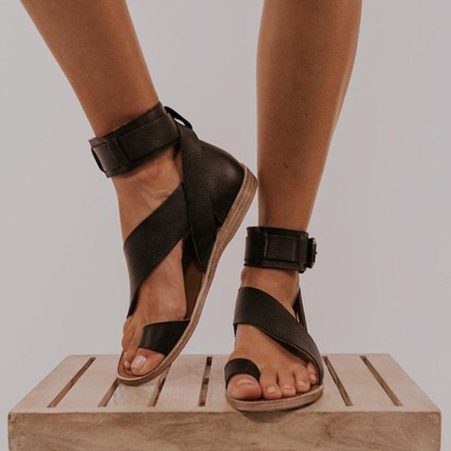 Mirla | Sandaler med korsband och tåring-Eva Jonsson