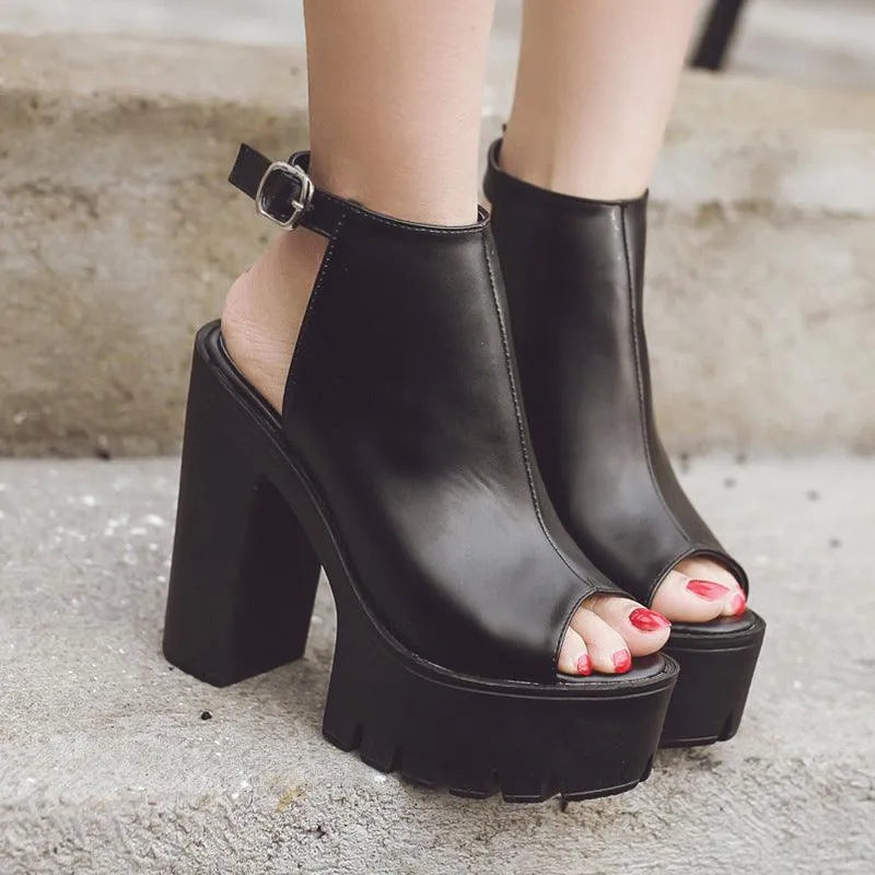 Mirla | Sandaler med tjock klack-Eva Jonsson