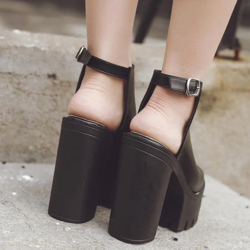 Mirla | Sandaler med tjock klack-Eva Jonsson