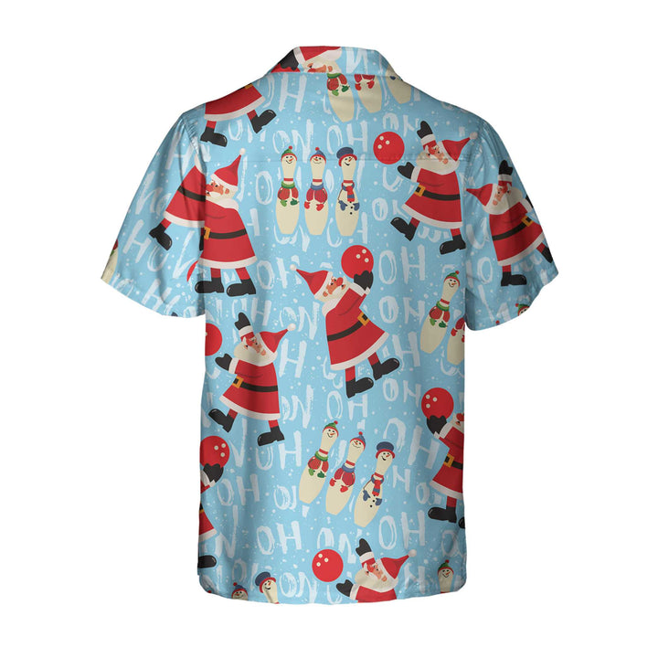 Mirla | Santa With Bowling Ball Christmas Hawaiian Shirt Funny Santa Shirt Best Gift For Christmas-Eva Jonsson