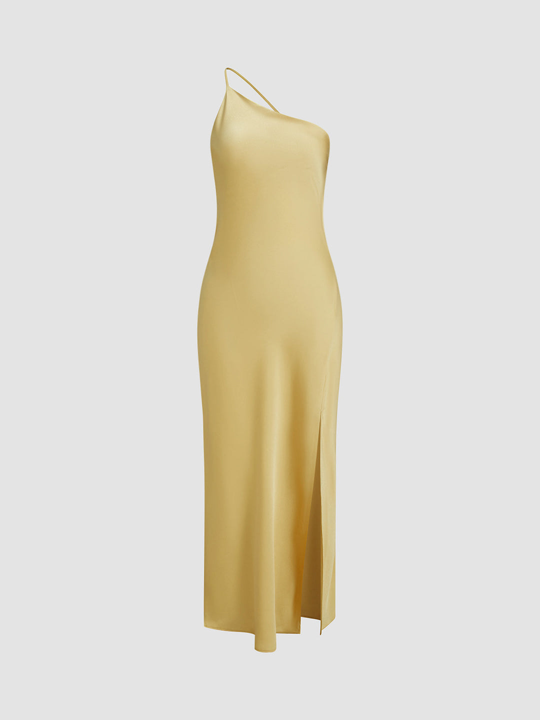 Mirla | Satin Maxi Klänning med Öppen Rygg-Eva Jonsson