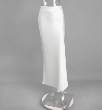 Mirla | Satin-midi-kjol med flödande design för damer-Eva Jonsson