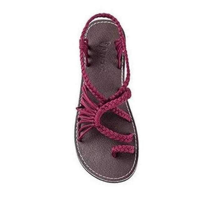 Mirla | Seilknopps fotflatsandaler-Eva Jonsson
