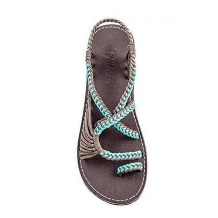 Mirla | Seilknopps fotflatsandaler-Eva Jonsson