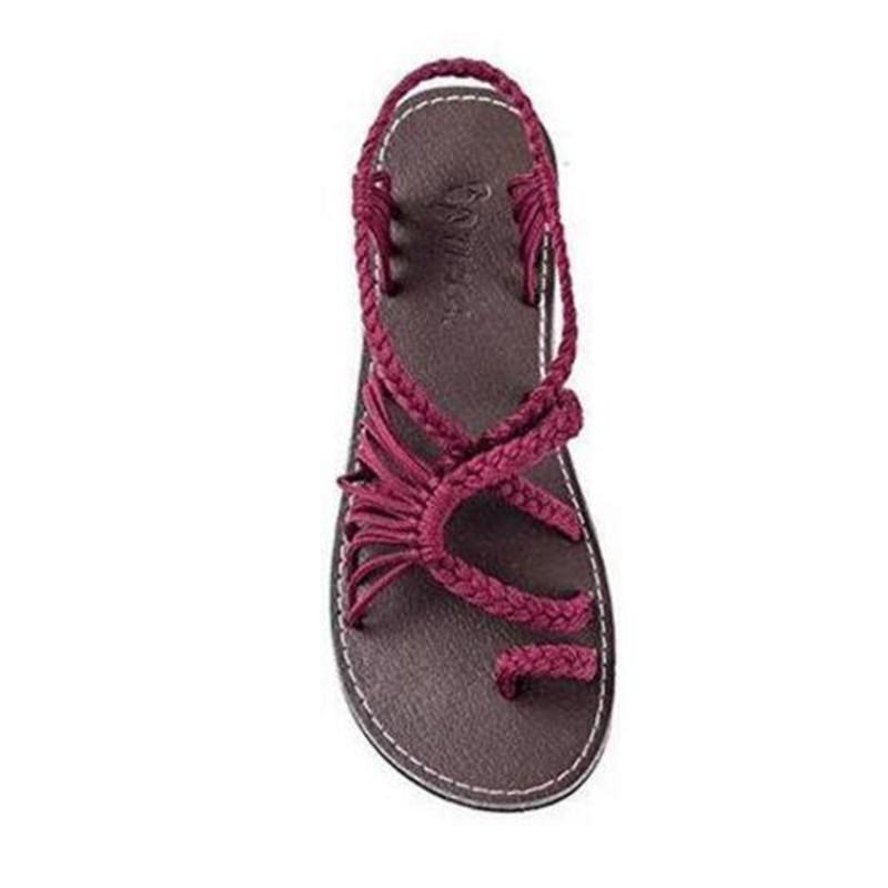 Mirla | Seilknopps fotflatsandaler-Eva Jonsson