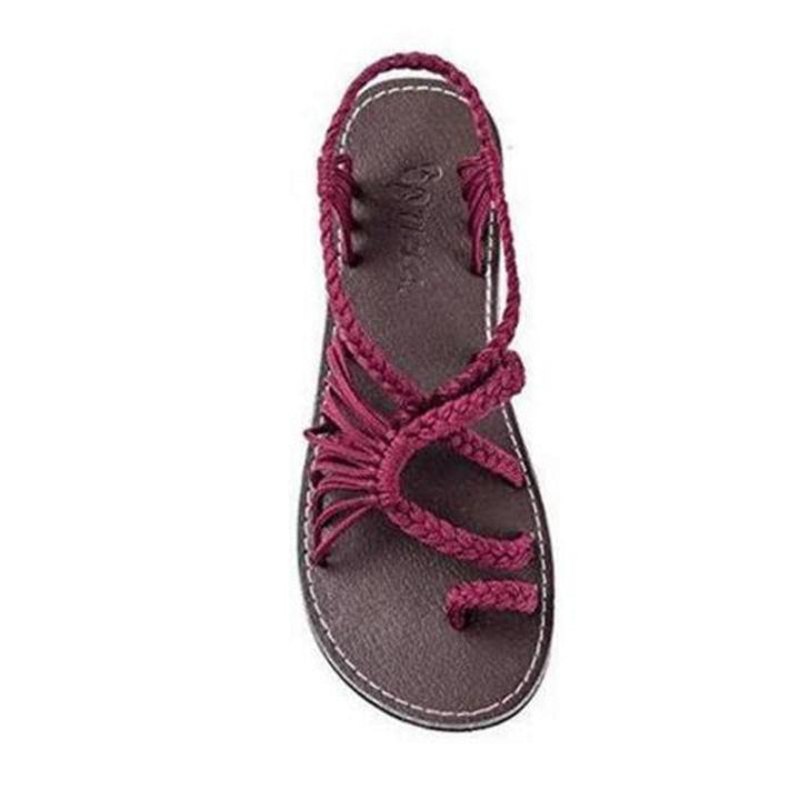 Mirla | Seilknopps fotflatsandaler-Eva Jonsson