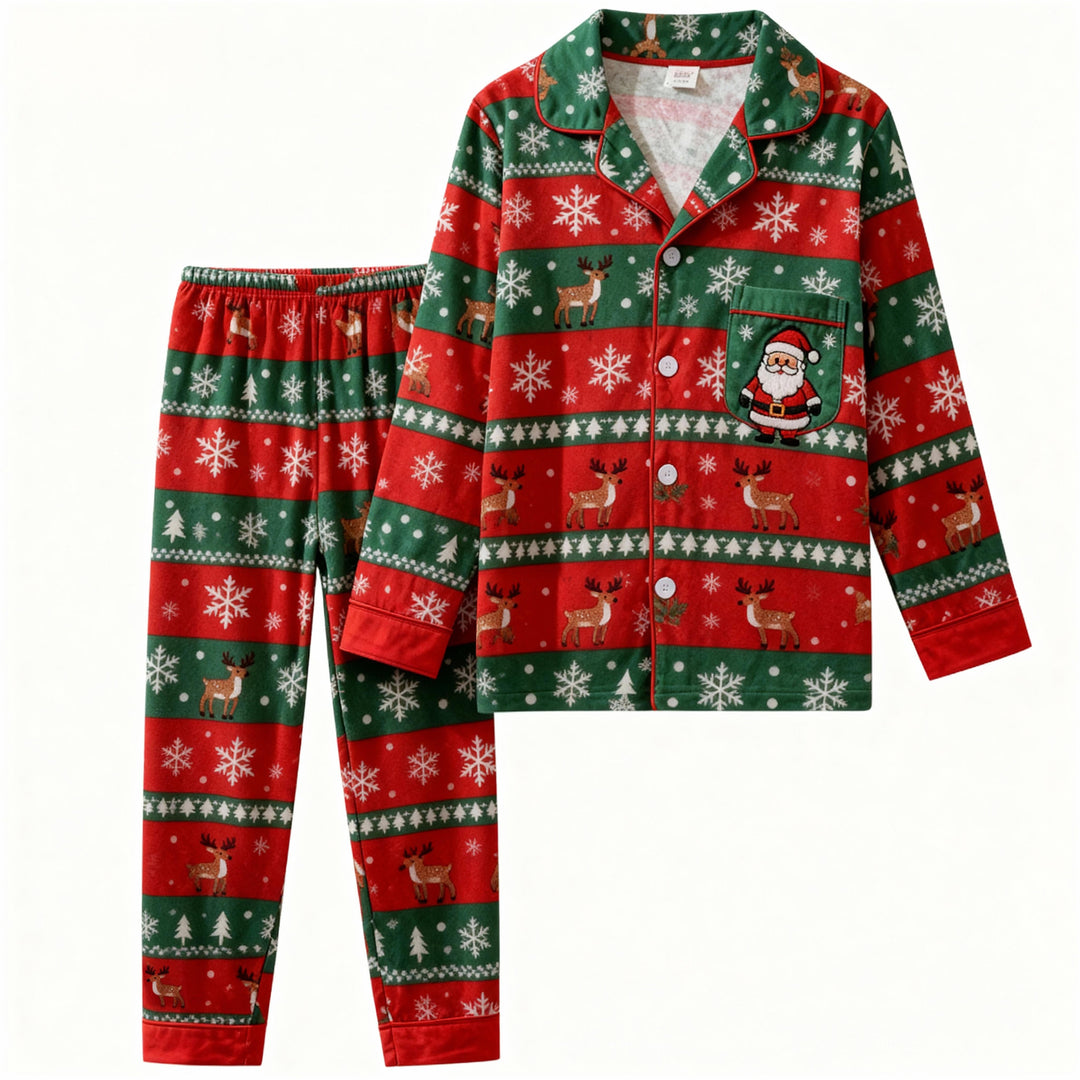Mirla | Semester Familj Knäpp Ner Jul Pyjamas Set-Eva Jonsson