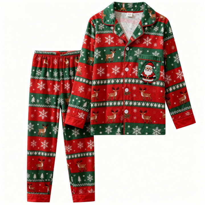 Mirla | Semester Familj Knäpp Ner Jul Pyjamas Set-Eva Jonsson