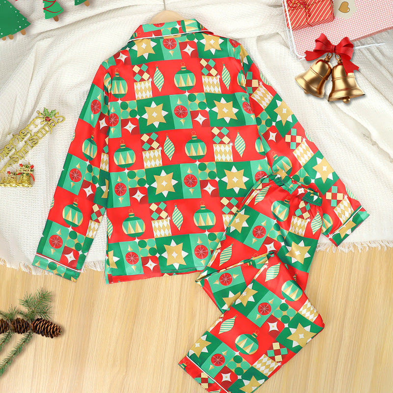 Mirla | Semester Familj Knäpp Ner Jul Pyjamas Set-Eva Jonsson