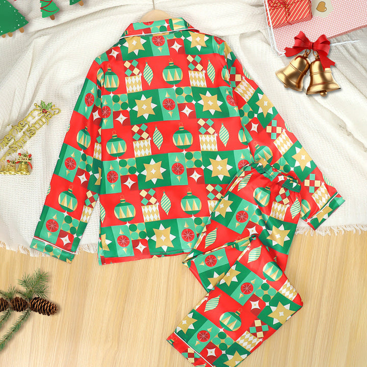 Mirla | Semester Familj Knäpp Ner Jul Pyjamas Set-Eva Jonsson