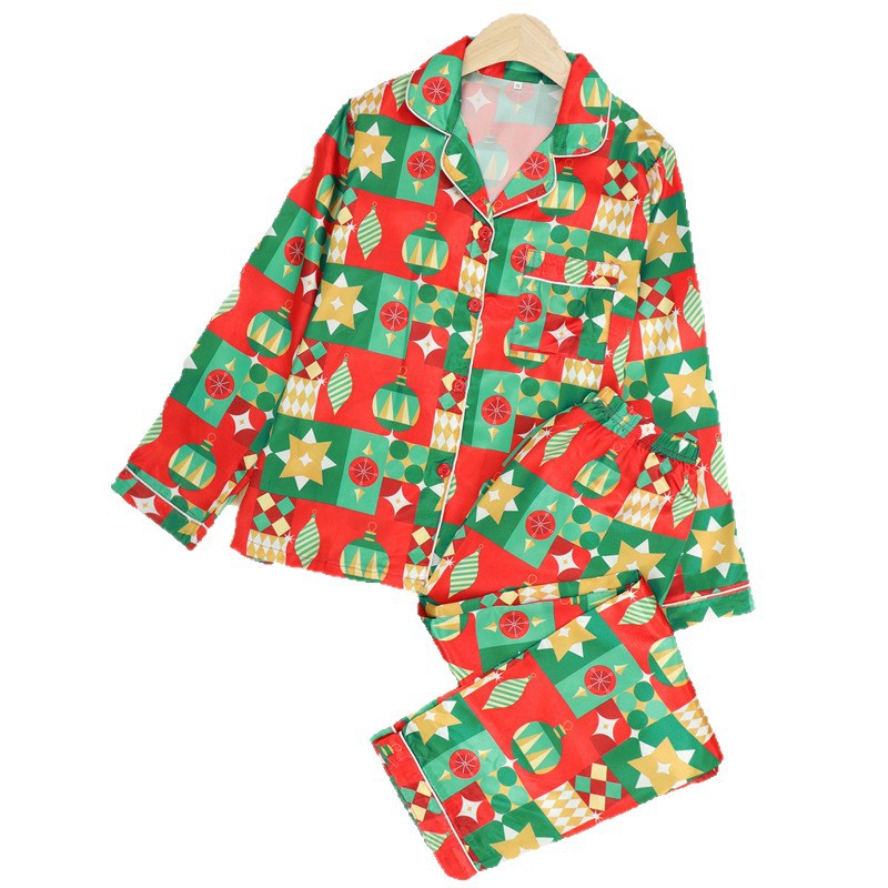 Mirla | Semester Familj Knäpp Ner Jul Pyjamas Set-Eva Jonsson