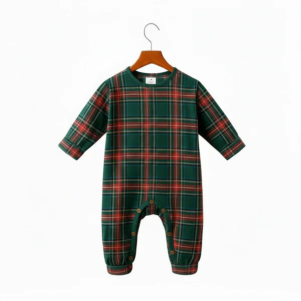 Mirla | Semester Familj Kockrandig Passande Pyjamaset-Eva Jonsson