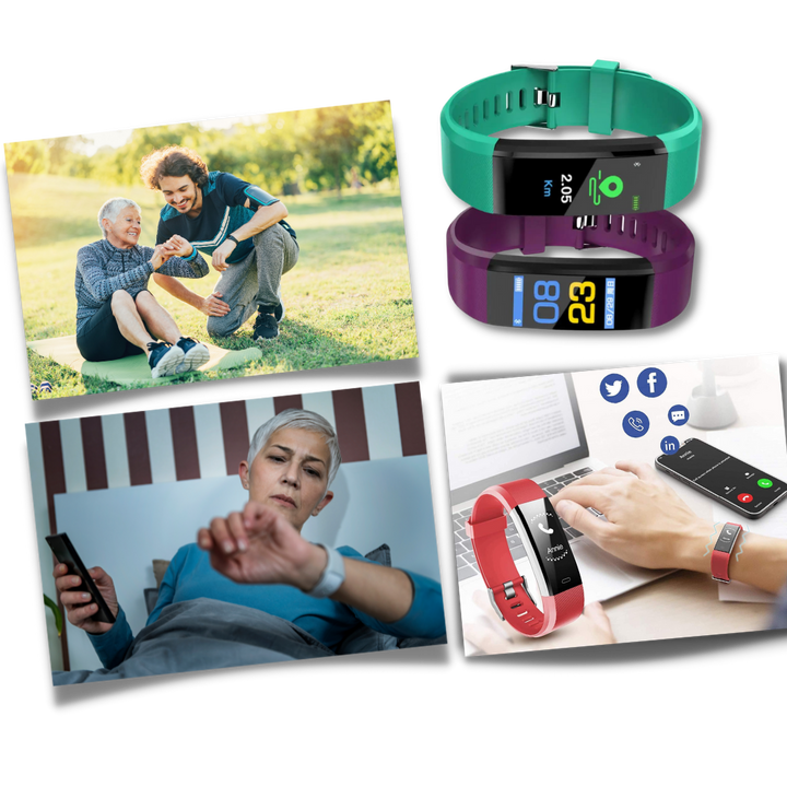 Mirla | Senior Smartwatch – Grundläggande fitness tracker med stegräknare, pulsmätare och användarvänlig design-Eva Jonsson