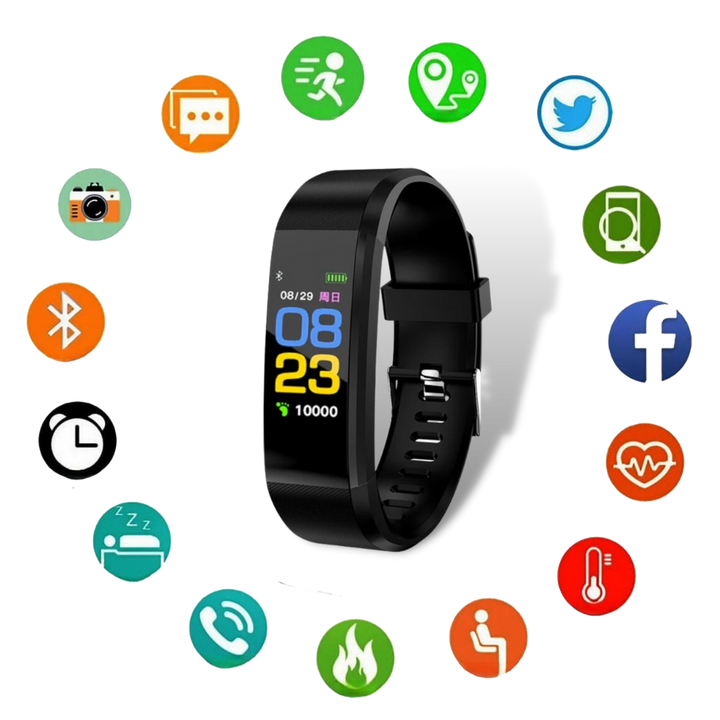 Mirla | Senior Smartwatch – Grundläggande fitness tracker med stegräknare, pulsmätare och användarvänlig design-Eva Jonsson