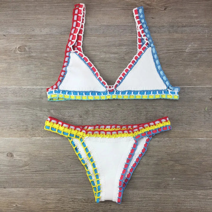 Mirla | Sexiga bikinis sommar kvinnor baddräkt handcrochet bikini-set badkläder strand baddräkt bikinit damer monokini-Eva Jonsson