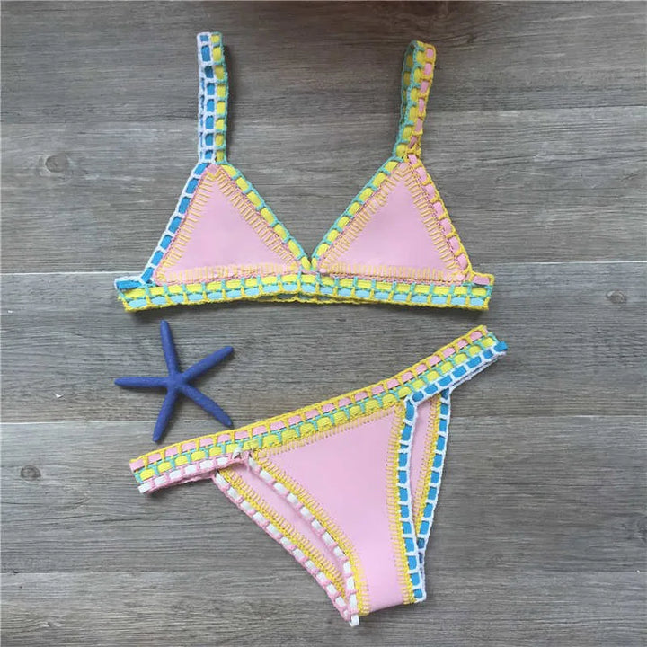 Mirla | Sexiga bikinis sommar kvinnor baddräkt handcrochet bikini-set badkläder strand baddräkt bikinit damer monokini-Eva Jonsson