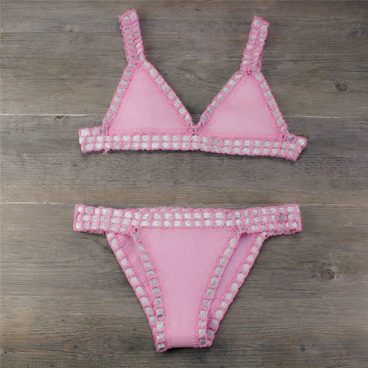 Mirla | Sexiga bikinis sommar kvinnor baddräkt handcrochet bikini-set badkläder strand baddräkt bikinit damer monokini-Eva Jonsson