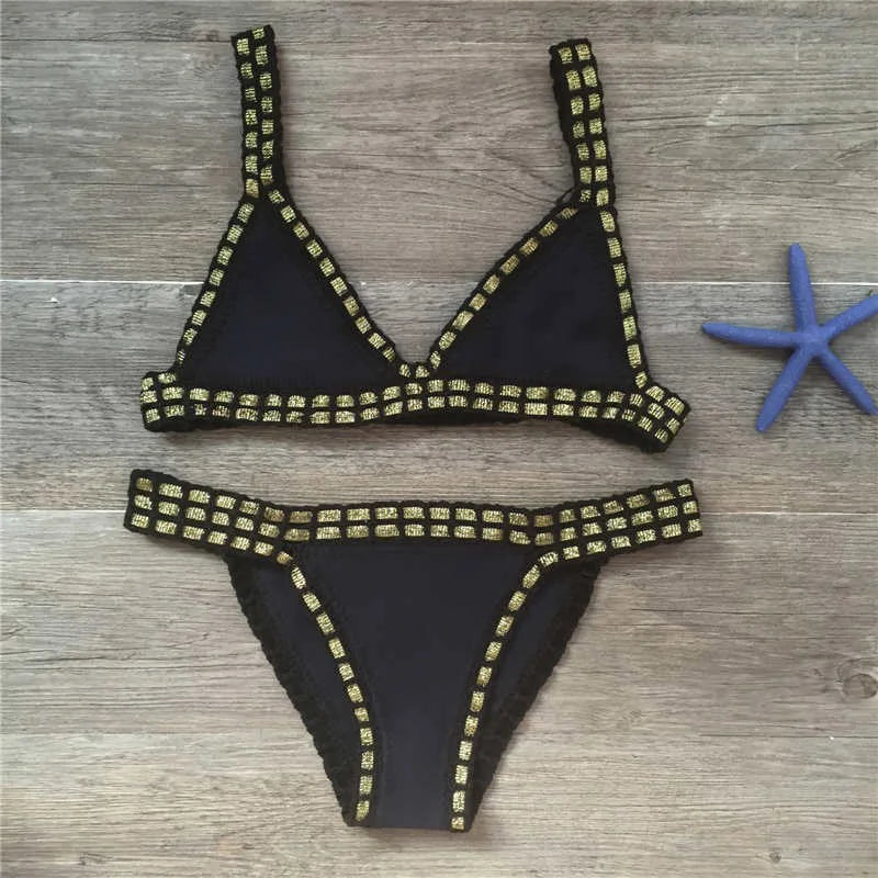 Mirla | Sexiga bikinis sommar kvinnor baddräkt handcrochet bikini-set badkläder strand baddräkt bikinit damer monokini-Eva Jonsson