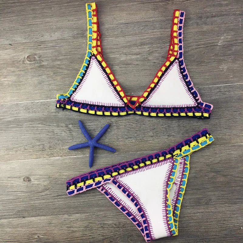 Mirla | Sexiga bikinis sommar kvinnor baddräkt handcrochet bikini-set badkläder strand baddräkt bikinit damer monokini-Eva Jonsson