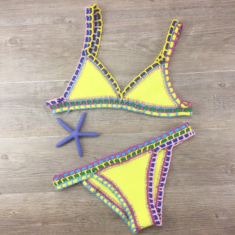Mirla | Sexiga bikinis sommar kvinnor baddräkt handcrochet bikini-set badkläder strand baddräkt bikinit damer monokini-Eva Jonsson