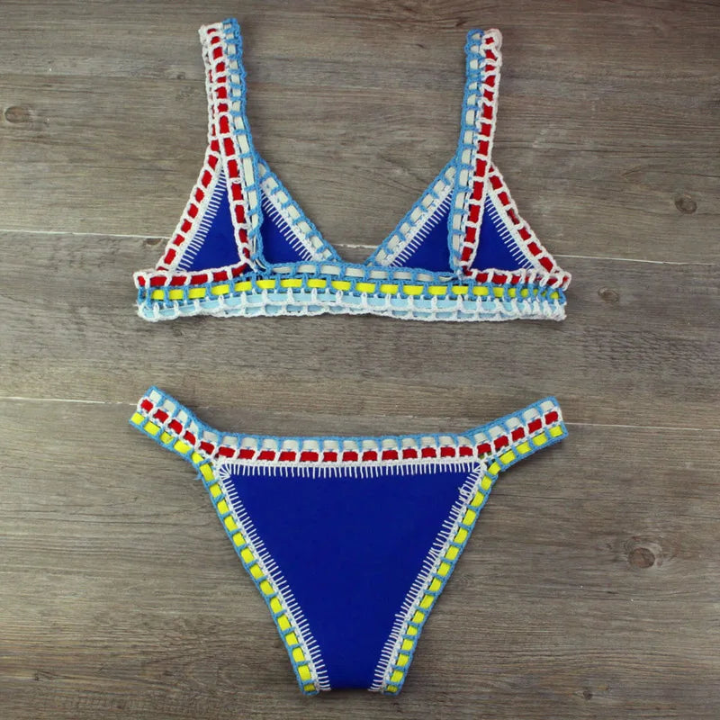 Mirla | Sexiga bikinis sommar kvinnor baddräkt handcrochet bikini-set badkläder strand baddräkt bikinit damer monokini-Eva Jonsson