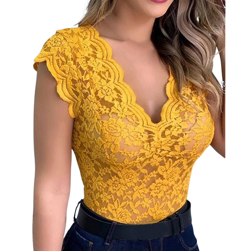 Mirla | Sexigt damtop Elegant spets top Fina detaljer-Eva Jonsson