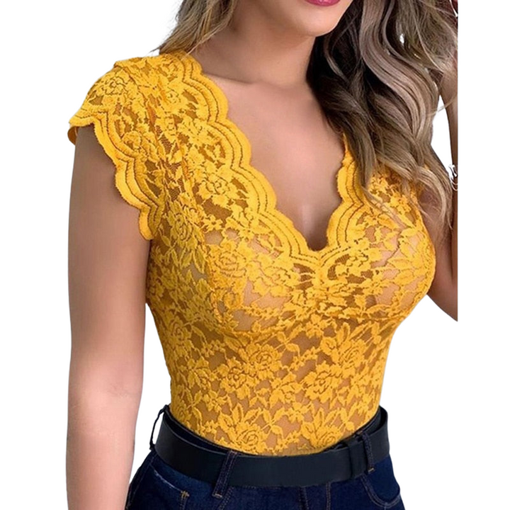 Mirla | Sexigt damtop Elegant spets top Fina detaljer-Eva Jonsson