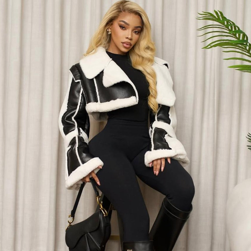 Mirla | Shearling Cropped Jacket för Damer-Eva Jonsson