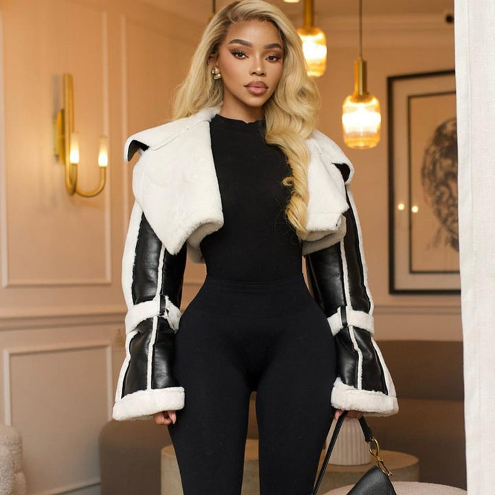 Mirla | Shearling Cropped Jacket för Damer-Eva Jonsson