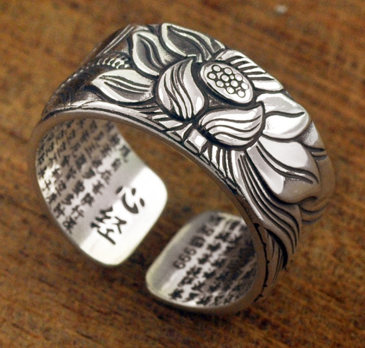 Mirla | Silver Lotus Sutra Ring-Eva Jonsson