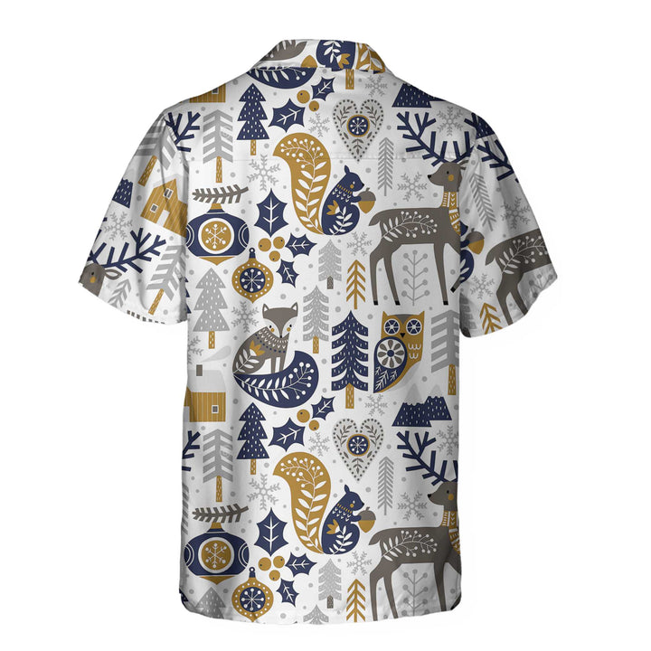 Mirla | Skandinavisk Julskjorta För Herrar Hawaiian Shirt Jul-Hawaiian-Shirt Gåvoidé-Eva Jonsson