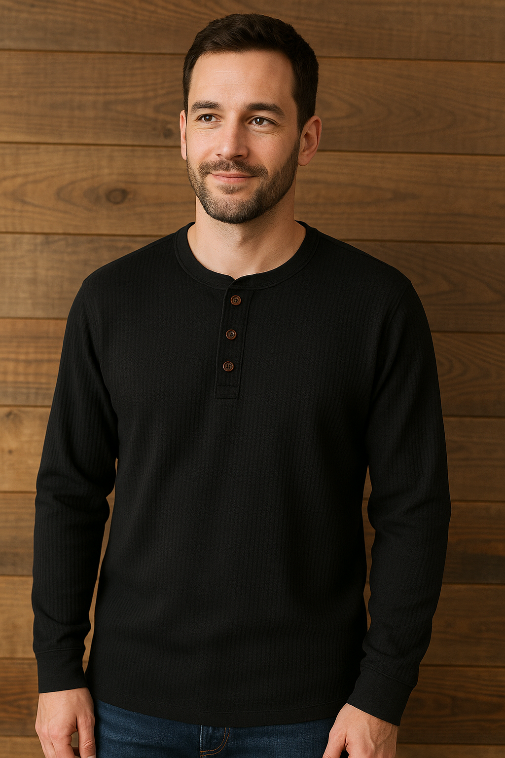 Mirla | Skjorta Waffelstruktur Herr T-shirt-Eva Jonsson
