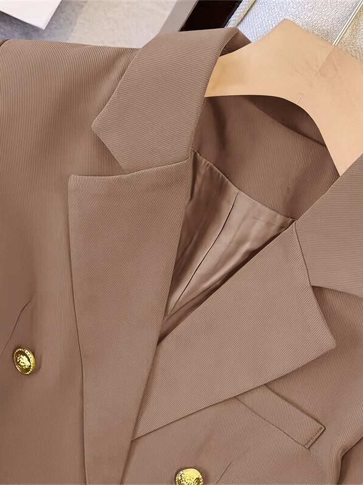 Mirla | Skräddarsydd Dubbeldyst Blazer – Året Runt Formell Klädsel-Eva Jonsson