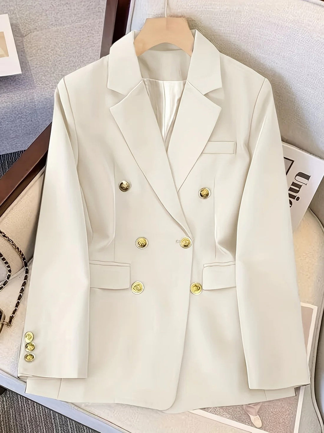 Mirla | Skräddarsydd Dubbeldyst Blazer – Året Runt Formell Klädsel-Eva Jonsson