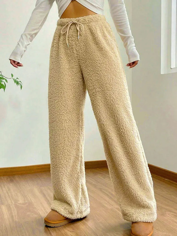 Mirla | Slim Fit Byxor med Dragsko-Eva Jonsson
