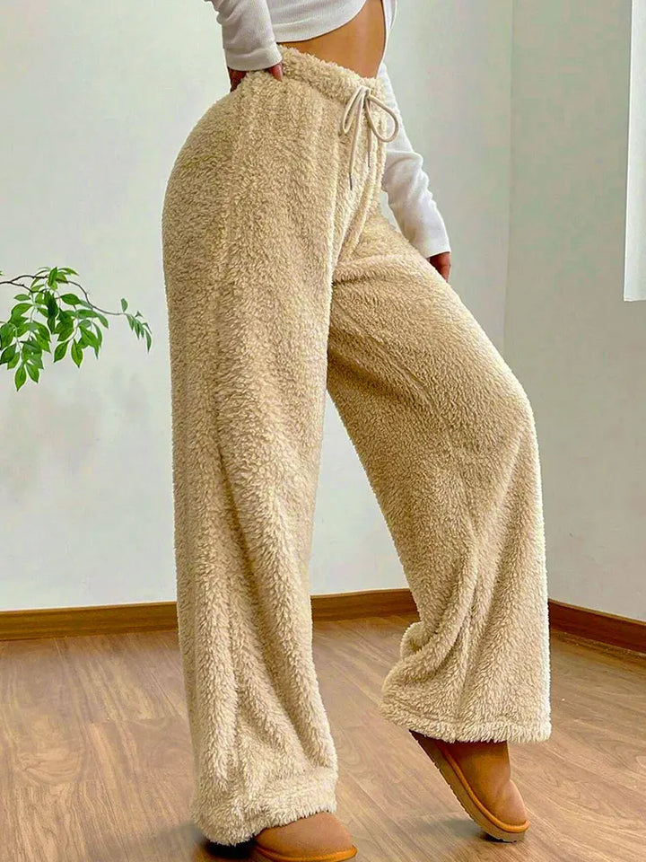 Mirla | Slim Fit Byxor med Dragsko-Eva Jonsson