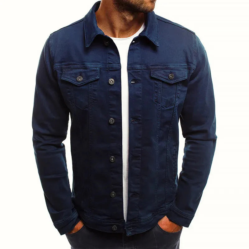 Mirla | Slim-Fit Knapplist Denim-Jacka-Eva Jonsson