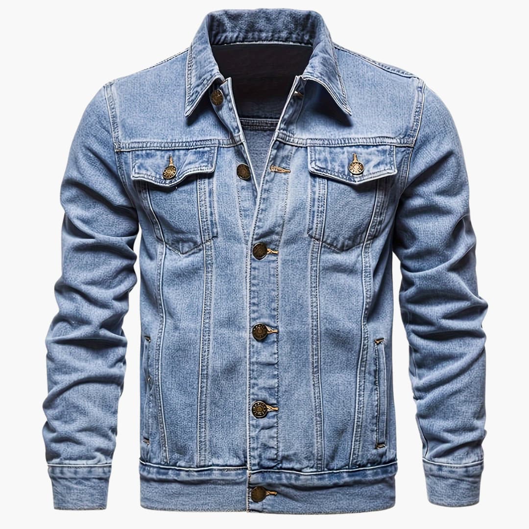 Mirla | Slim-Fit fritids-denimjacka för män-Eva Jonsson