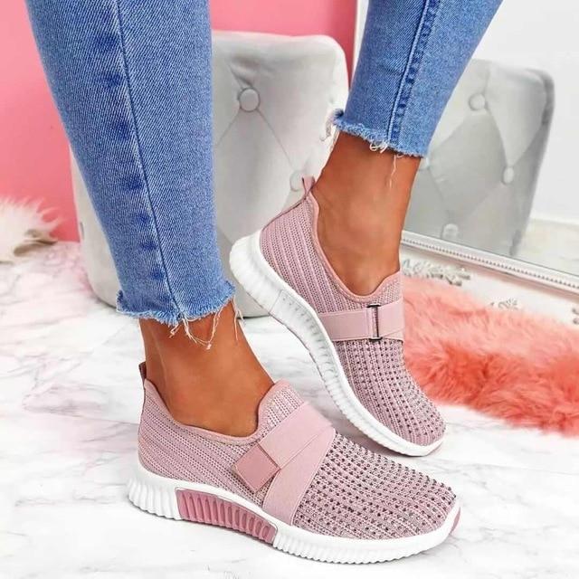 Mirla | Slip On Dam Sneakers med kardborreband-Eva Jonsson
